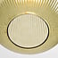 pendant light Dylan in ribbed glass - green
