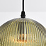 Elisa pendant lamp in ribbed glass, 3-light