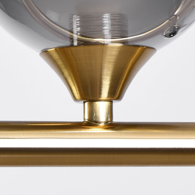Aster pendant lamp - Gold with smoked glass