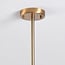 6-light pendant light Aster - gold with smoked glass globes