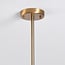 6-light pendant light Aster - gold with smoked mirrored glass