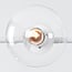 7-light pendant light Hepta - opal and clear glass, white