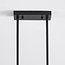 7-light industrial pendant lamp Zagreb, black cage