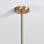 Designer ceiling lamp in gold with opal white glass, 4-light Asun