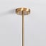 4-light pendant light Asun - amber glass and gold