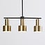 Modern 3-light pendant lamp Rome in gold
