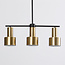 Modern 3-light pendant lamp Rome in gold