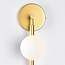 Gold wall light, 3-bulb - Taj