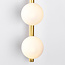 Gold wall light, 3-bulb - Taj