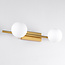 Gold wall light, 2-bulb - Tanem