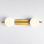 Gold wall light, 2-bulb - Tanem