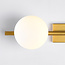 Gold wall light, 2-bulb - Tanem