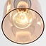 3-light pendant light Kensi with amber glass