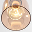 Pendant light with amber glass, 3-bulb - Kensi
