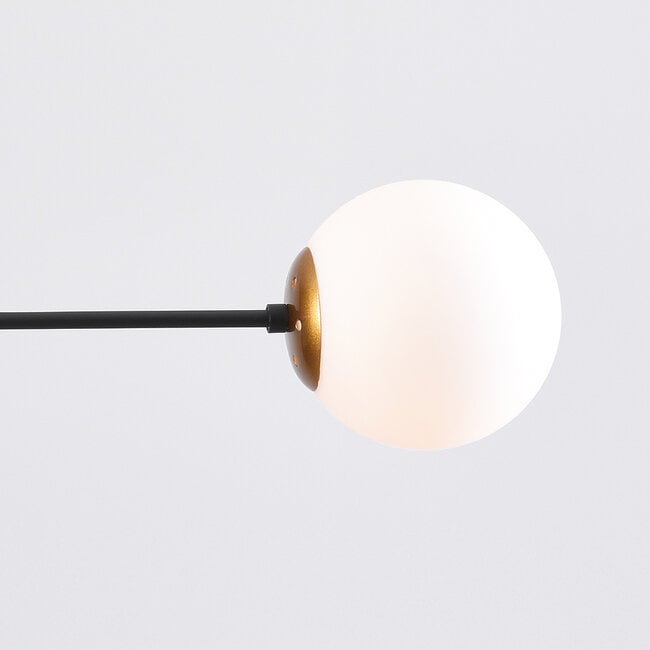 2-light pendant light Danley - opal glass