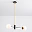 2-light pendant light Danley - opal glass