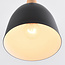 Black pendant light with wooden detail - Holly