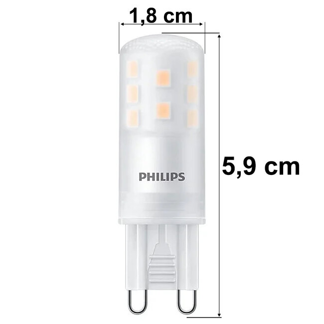 G9 LED bulb dimmable, 2700K, 4W