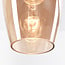 1-light pendant light Verona - smooth amber glass