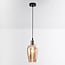 1-light pendant light Verona - smooth amber glass