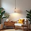 1-light pendant light Verona - smooth amber glass