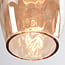 1-light pendant light Verona - domed amber glass