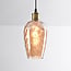 1-light pendant light Verona - domed amber glass