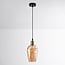 1-light pendant light Verona - domed amber glass