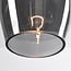 1-light pendant light Verona - elongated smoked glass