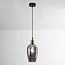 1-light pendant light Verona - elongated smoked glass