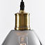 1-light pendant lamp Verona smoked glass Mirror effect - drop smooth glass