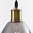 1-light pendant light Verona - teardrop smoked glass with mirror effect