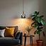 1-light pendant light Verona - round smoked glass with mirror effect