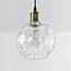 pendant light Verona - clear glass round globe