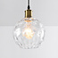 1-light pendant lamp Verona transparent - round glass bulge