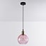 1-light pendant lamp Liya in red glass, variant 2