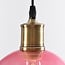 1-light pendant lamp Liya in red glass, variant 3
