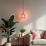 1-light pendant lamp Liya in red glass, variant 3
