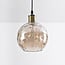 1-light pendant light Lotte - domed cognac glass