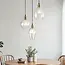3-light designer pendant light Verona - clear glass