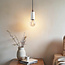 Design pendant lamp in white concrete with rose gold decoration - Vienna