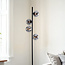 Black floor lamp, 4-bulb - Pippa