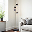 Black floor lamp, 4-bulb - Pippa