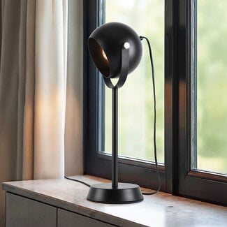 Black table lamp with tiltable lampshade - Archie