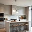 Asymmetric 2-light pendant light Dexter with glass globes