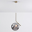 pendant light Roy - mirrored smoked glass in gold