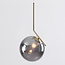 Designer pendant light Roy - smoked glass with mirror effect