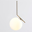 Designer pendant light Roy - opal white glass