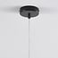Asymmetric 2-light pendant light Dexter - mirrored smoked glass and black