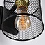 Industrial wall lamp black with gold - Sevilla